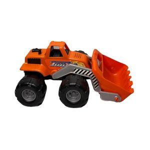 Tonka Jr Orange Tractor Bucket Loader Plastic Toy Truck 2005 Farm Equipment 15"